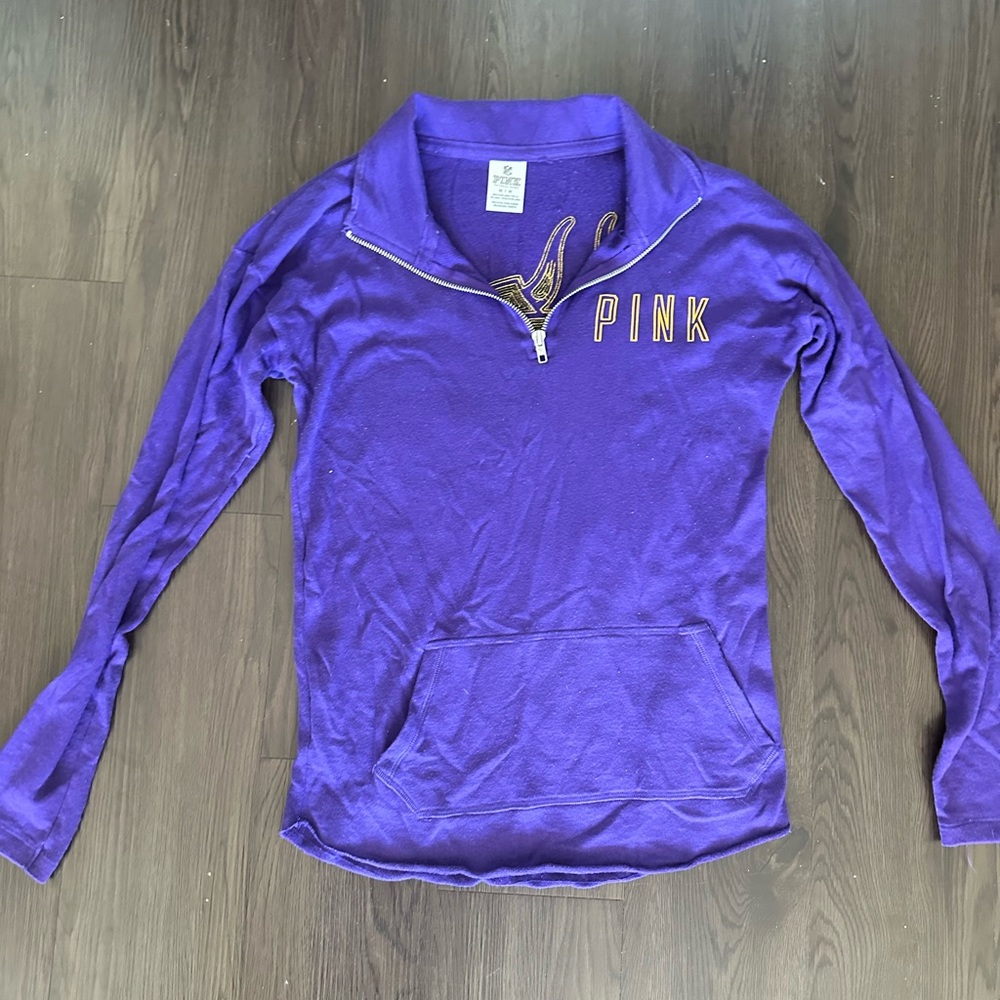 Vikings PINK quarter zip